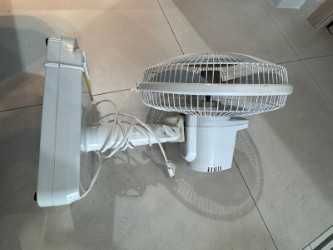 SINGER Ventilador de mesa elétrico 3 velocidades, branco, 40 cm
