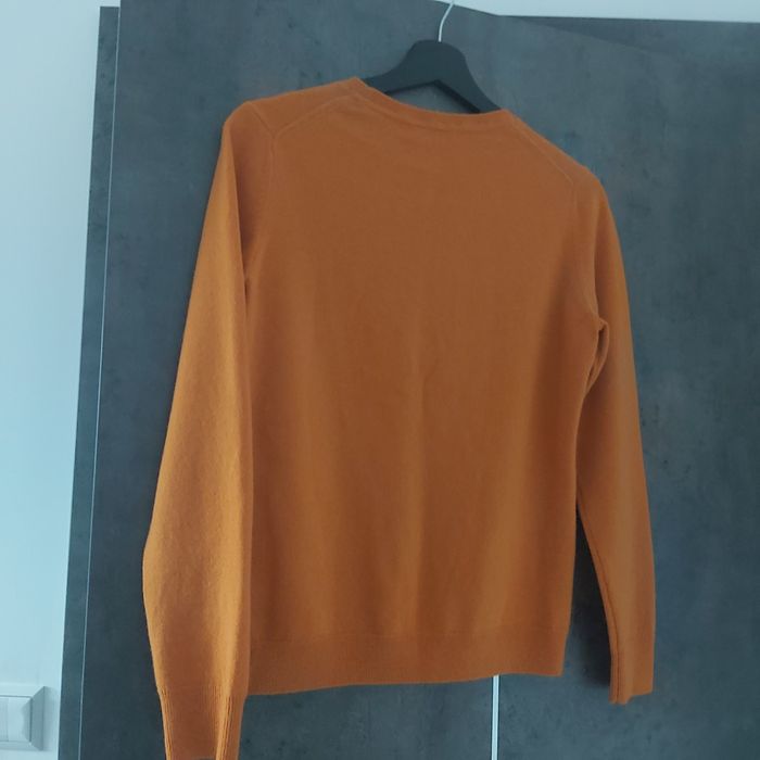 Sweter kaszmirowy 100% kaszmir pomarańczowy 36