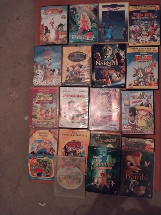 DVD Disney,madlein,mikołajek, tom i jerry