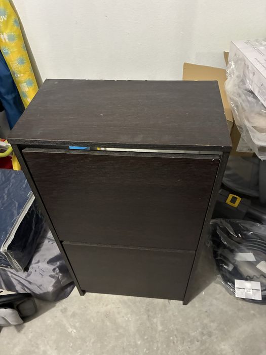 Sapateira IKEA STÄLL — Preto-Castanho