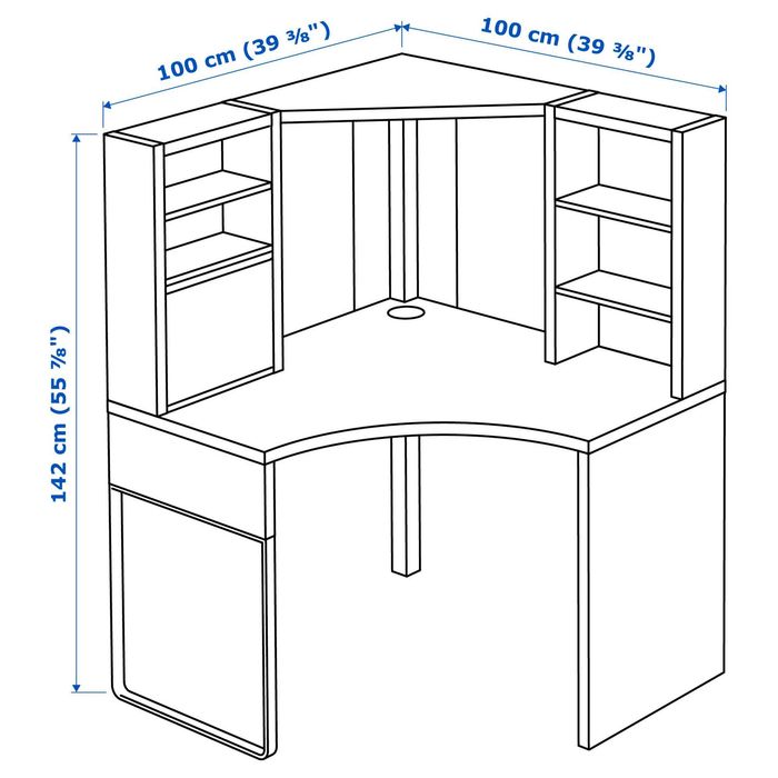 Кутовий стіл Ikea MICKE мікке