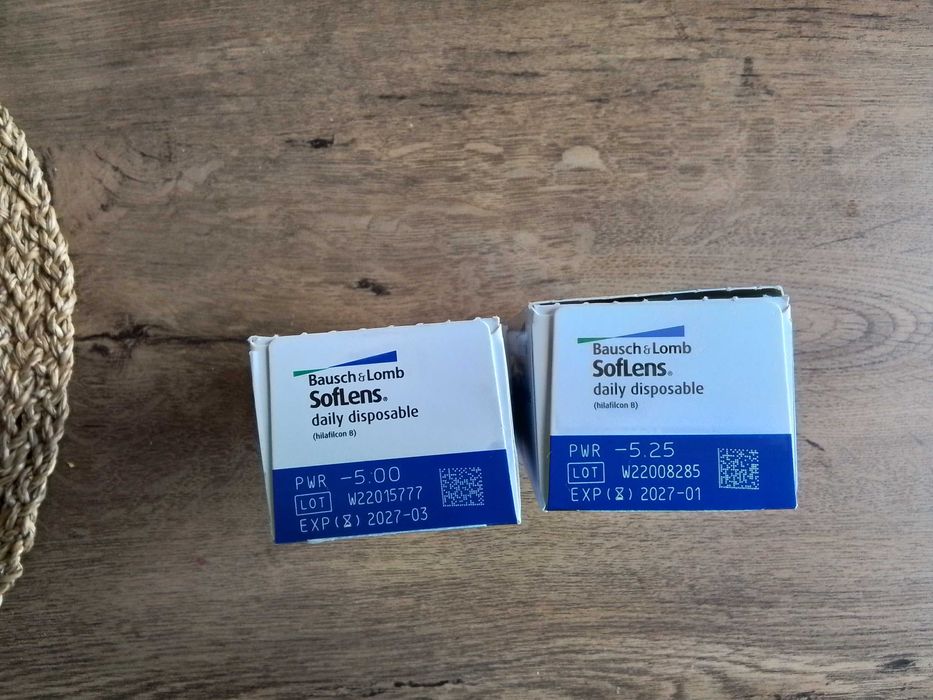 Soczewki Bausch&Lomb jednodniowe -5.25 i -5.00