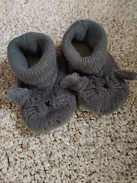 Детские теплые тапочки