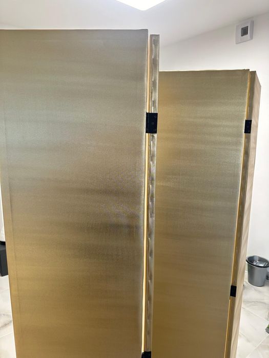 Parawan pokojowy FEEBY Złoty,dwustronny, 145x 170, 4-cześciowy