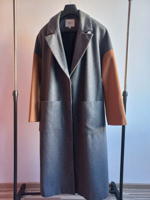 Kappahl płaszcz oversize długi wełna L 40