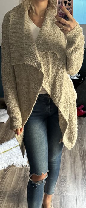 Długi sweter narzutka kardigan Primark S