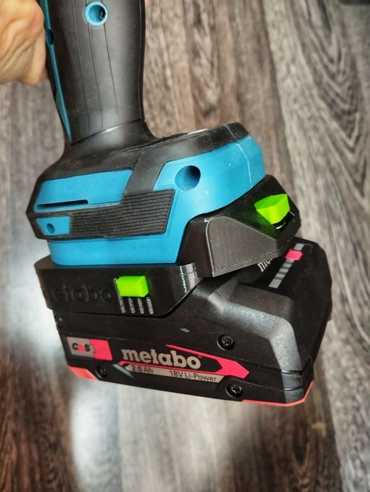 Адаптер перехідник акумулятор Metabo 18V CAS на Makita Procraft Revolt