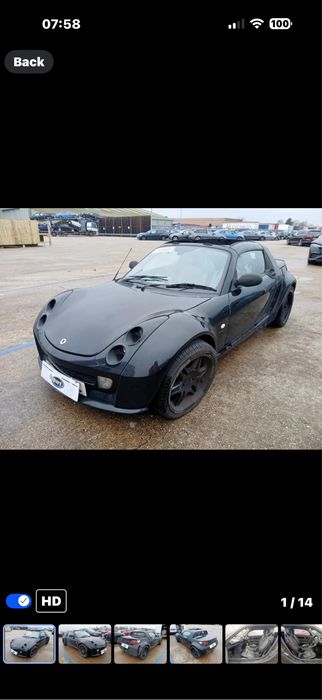 Розборка смарт родтер.Жосткий дах смарт родстер 452 hartop