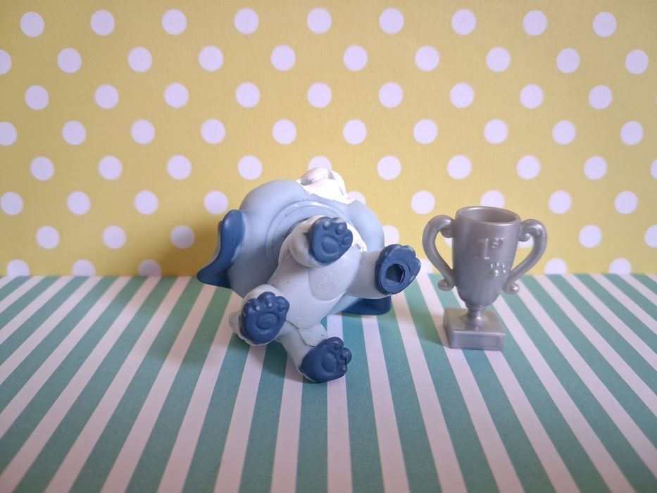 Littlest Pet Shop LPS unikatowy pies Bernardyn #1087