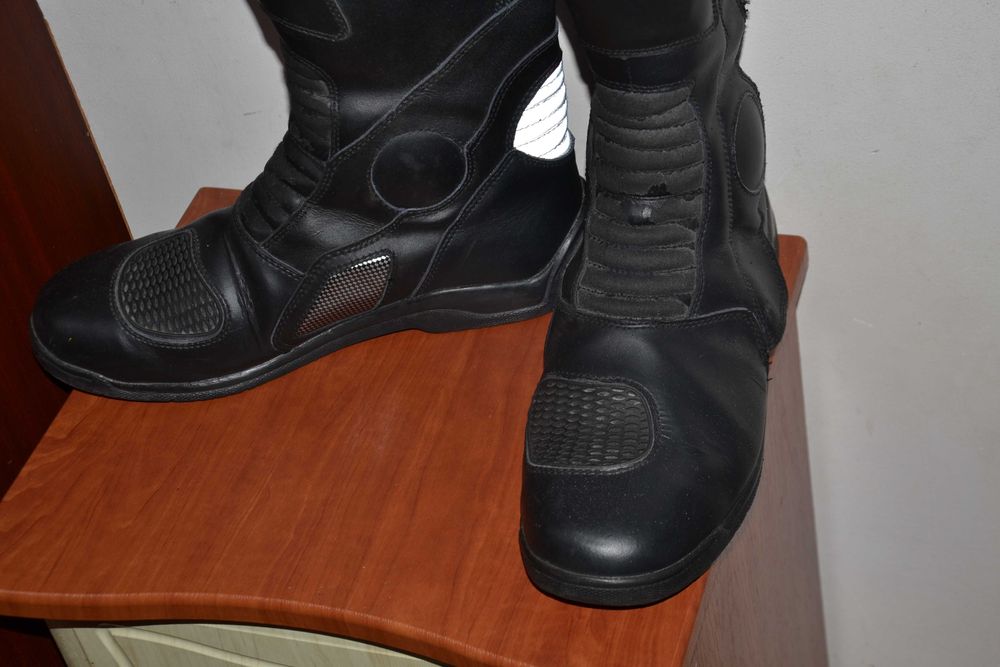 Мотоботи шкіряні чоловічі  Hein Gericke 42