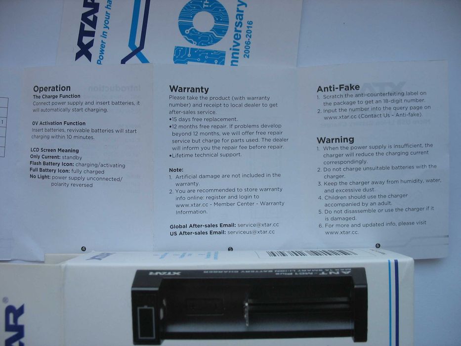 Зарядное устройство XTAR MC1 ANT Plus для Li-Ion аккумуляторов