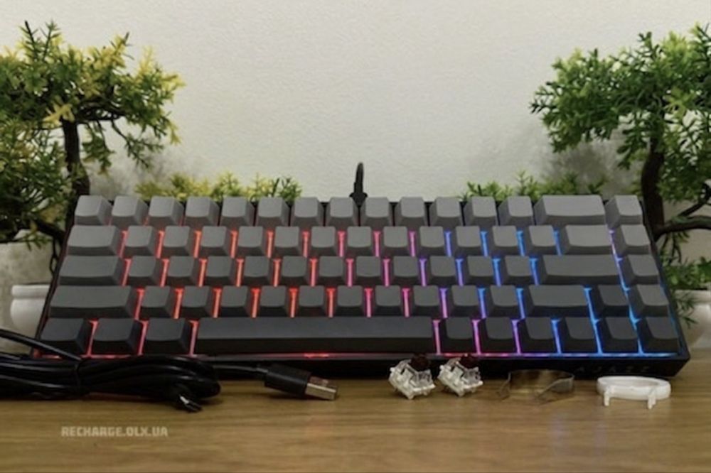 HOBА Ajazz AK680 Brown Switch | Механічна клавіатура формату 65%