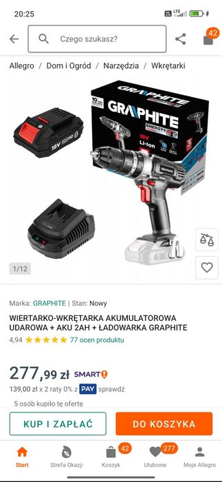 Wkrętarka graphite 18v