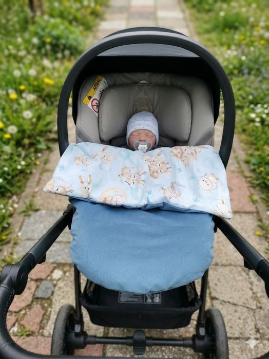 Pół śpiworek do fotelika samochodowego