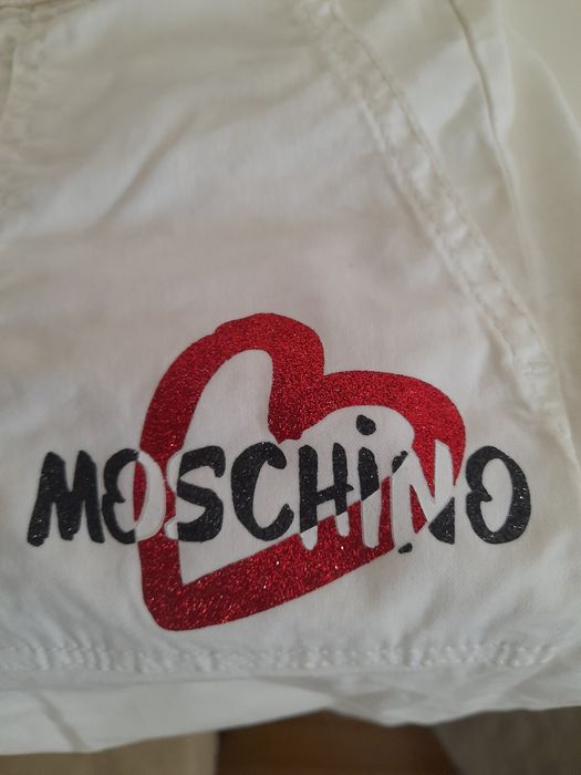 Calças brancas Moschino - menina 8 anos