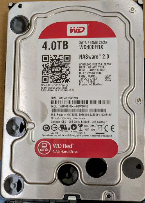 Wd red CMR 4TB 5400RPM