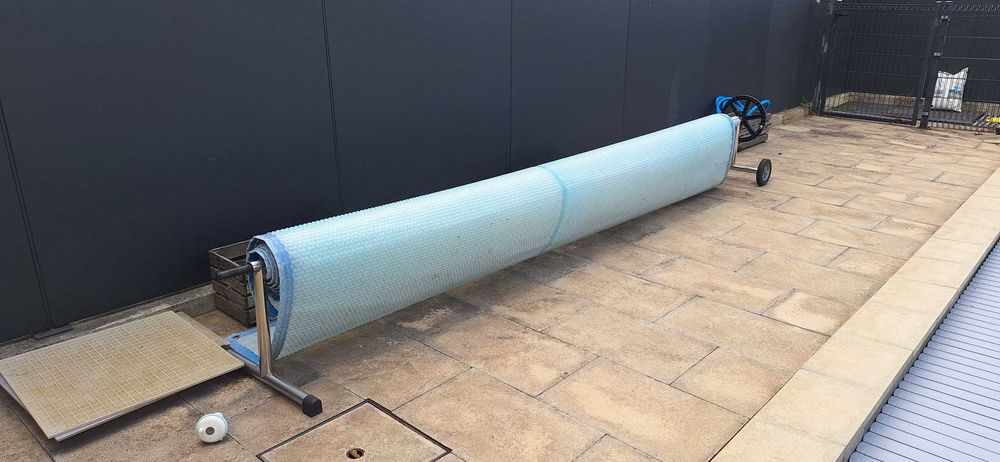 rolo de lona de piscina com lona 3,5x6,5m