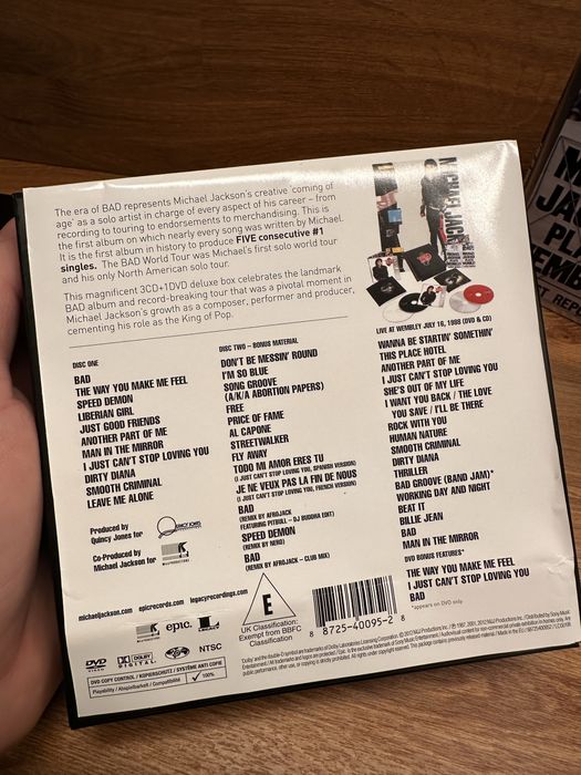 Michael Jackson - Bad - 25th Deluxe Edition CD/DVD stan igła