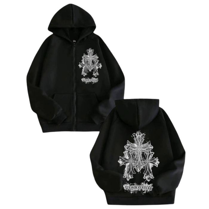 Зип-Худи Chrome Hearts Logo унисекс Хром Хартс толстовка Новинка New