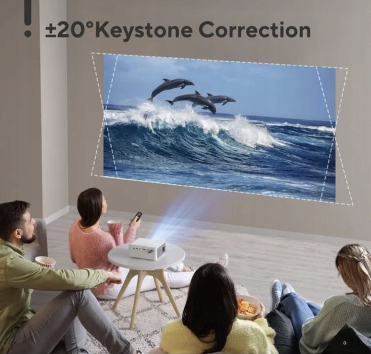 Projektor LCD AKIYO O1 biały Dla dzieci Pod namioty