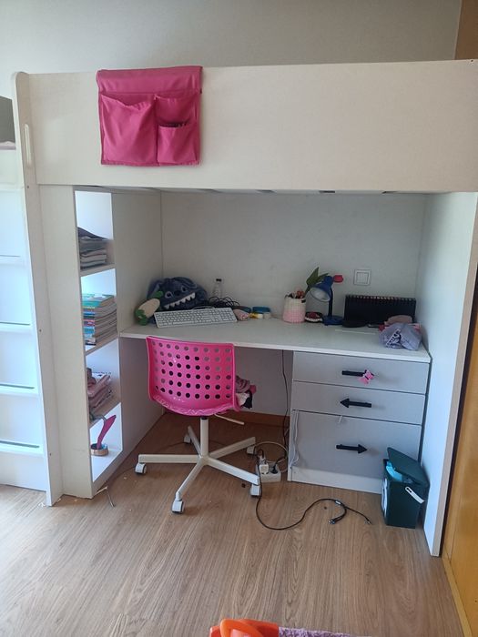 Cama estudio criança