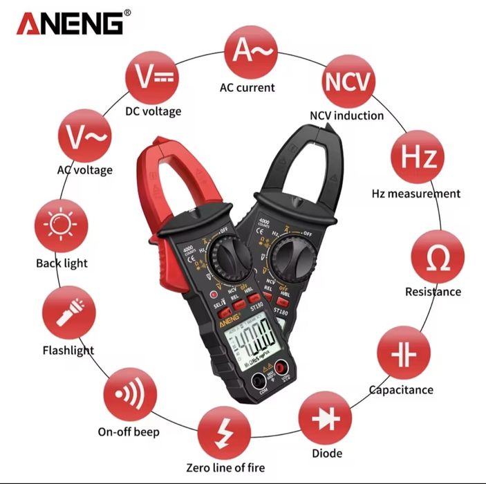 Струмові кліщі ANENG ST180