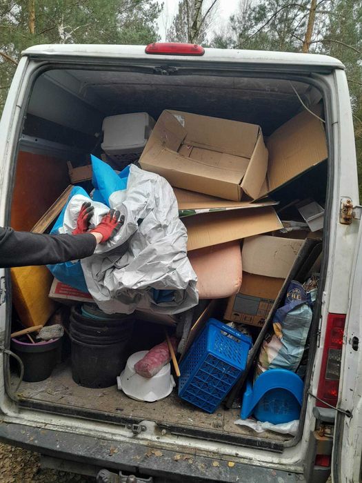 Wywóz śmieci odbiór odpadów utylizacja gruzu stare meble wersalka