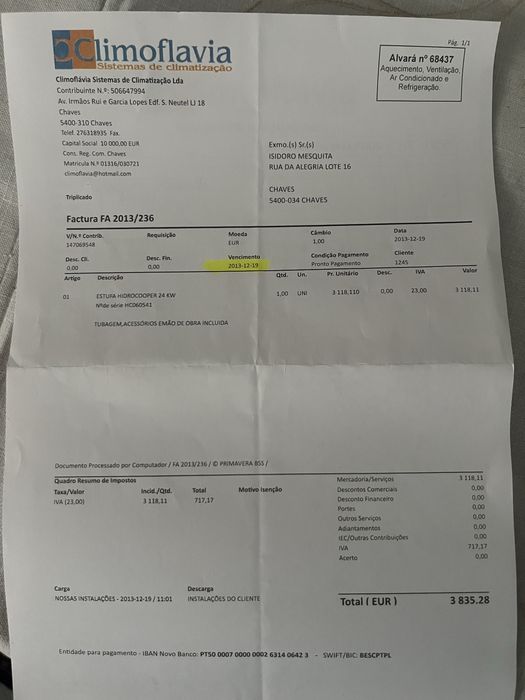 Estufa hidrocooper 24 kw Ecoforest
