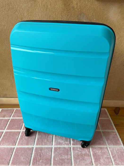 Mala de viagem grande American Tourister, azul