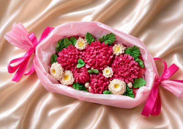 Зефирные букеты, сладкий букет