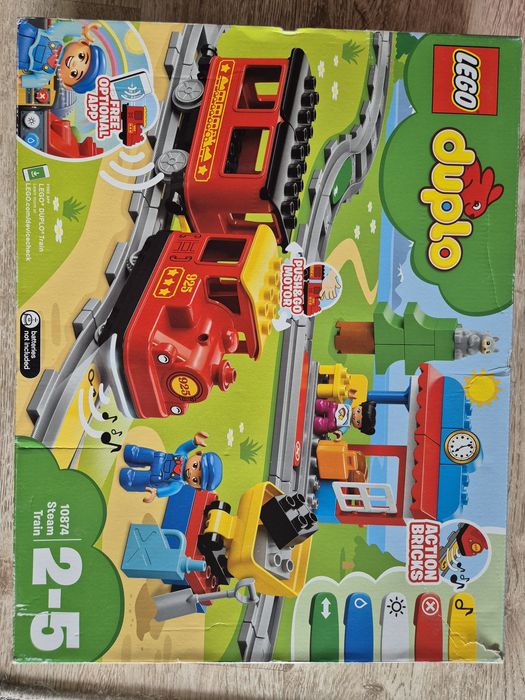 Klocki lego duplo 10874 kolejka lokomotywa