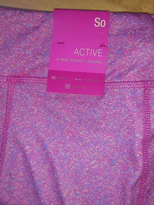 SO Active legginsy sportowe dla dziewczynki 140-152