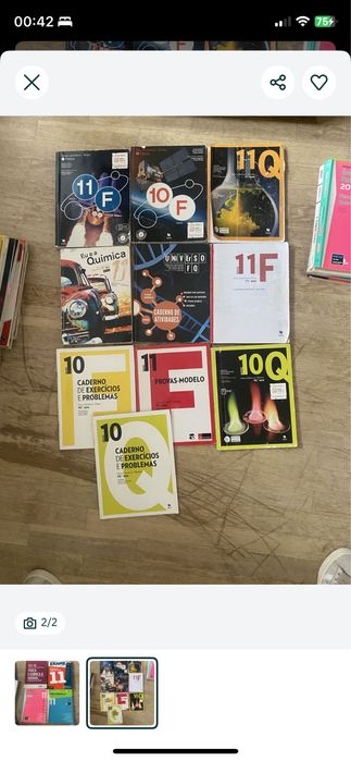 manuais escolares fisica e quimica A e biologia e geologia A