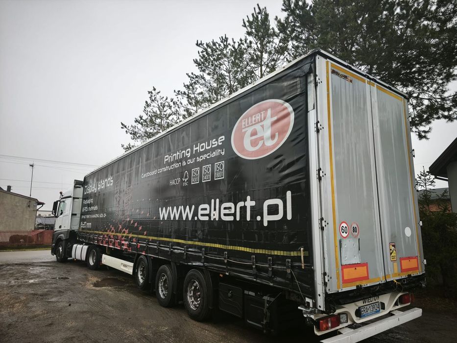 Wielton NS3  Naczepa Mega Wielton 1 os podnoszona Bardzo dobry stan