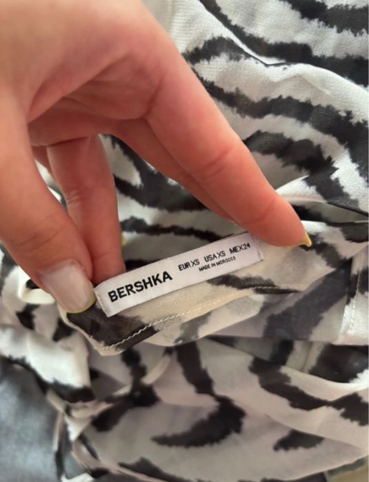 crop top zeberka bershka