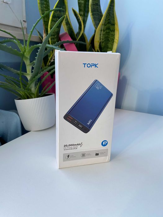 Powerbank szybka ładowarka TOPK 20000 mAh