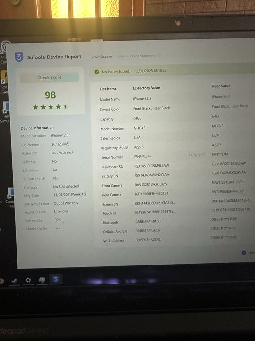 iPhone SE 2020 icloud