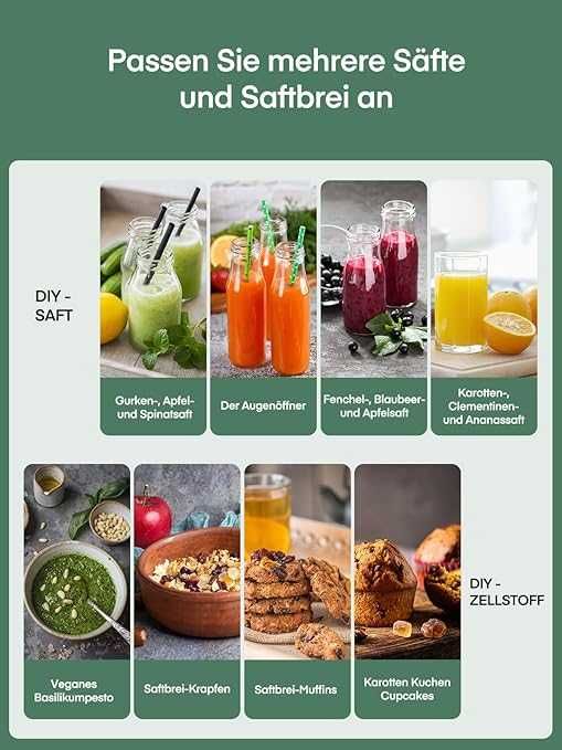 Wyciskarka wolnoobrotowa pionowa JUILIST AMR526 800 W