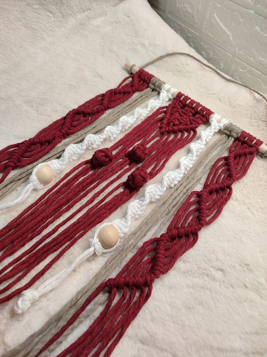 Painel decorativo macramé