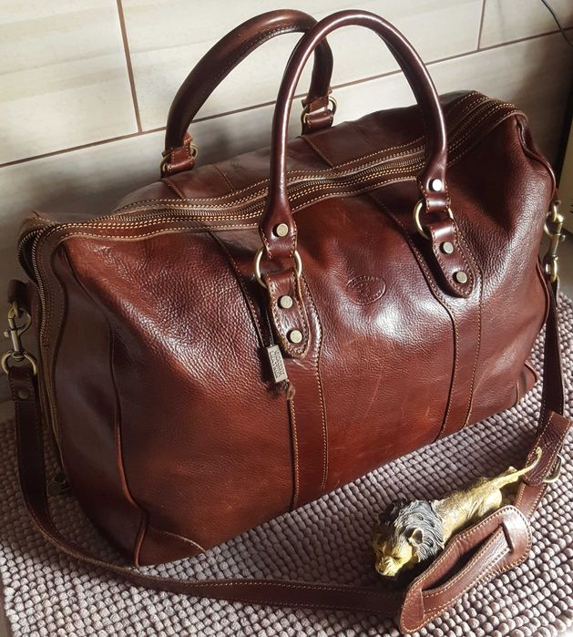 Шкіряна велика подорожня сумка ALESSIA ORIGINAL Італія