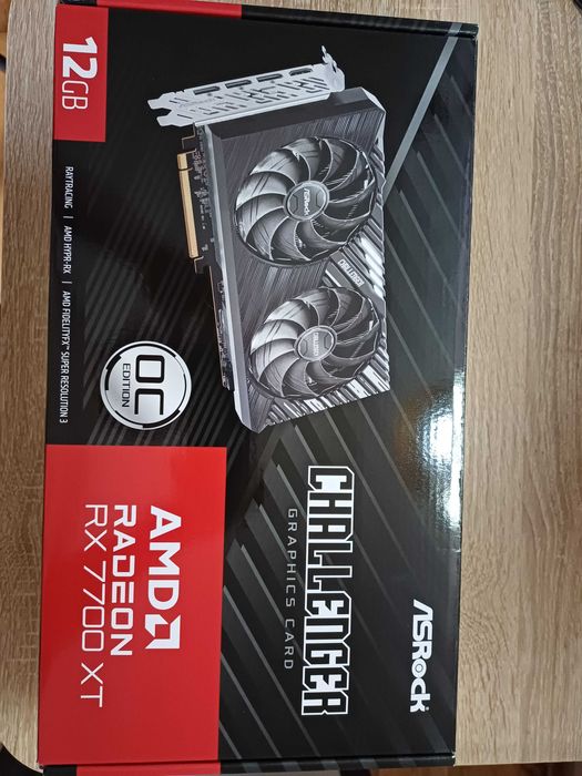 ASRock RX 7700 XT Challenger 12 GB – nowa, gwarancja 30 miesięcy