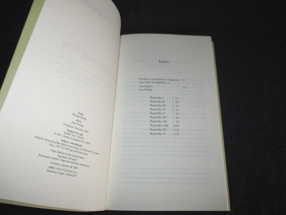 Livro Peregrinações José Keating Tenacitas