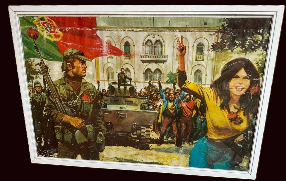Quadro alusivo ao 25 Abril de 1974 Largo do Carmo