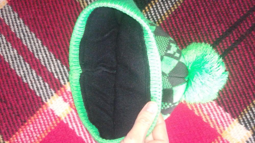 Шапка на флісі майнкрафт