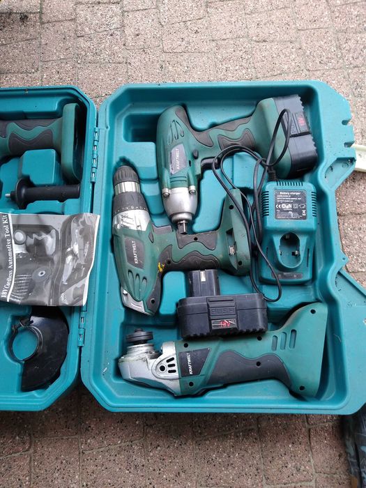 Zestaw narzędzi na akumulator