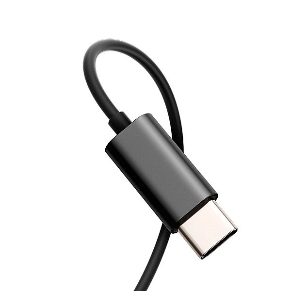 Słuchawki douszne USB-C Joyroom TYPE-C Series JR-EC07 metalowe - czarn