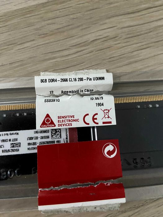 RAM HyperX Fury DDR4 2666MHz 8GB CL16