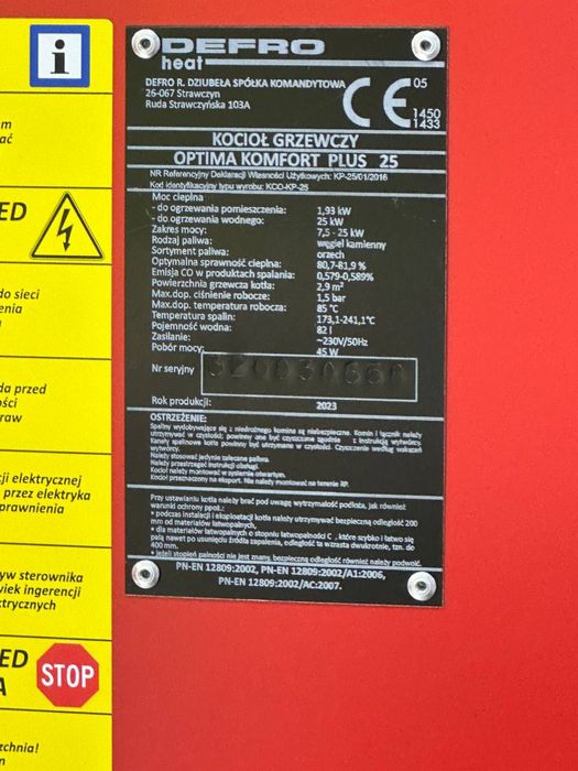 Котел Defro optima komfort plus