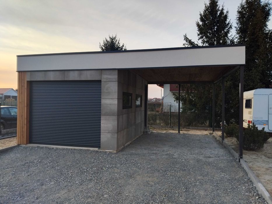 Wiata garażowa 6x3m z montażem