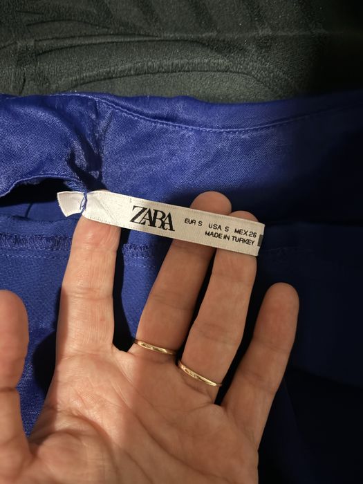Sukienka satynowa wiskoza ZARA rozmiar S